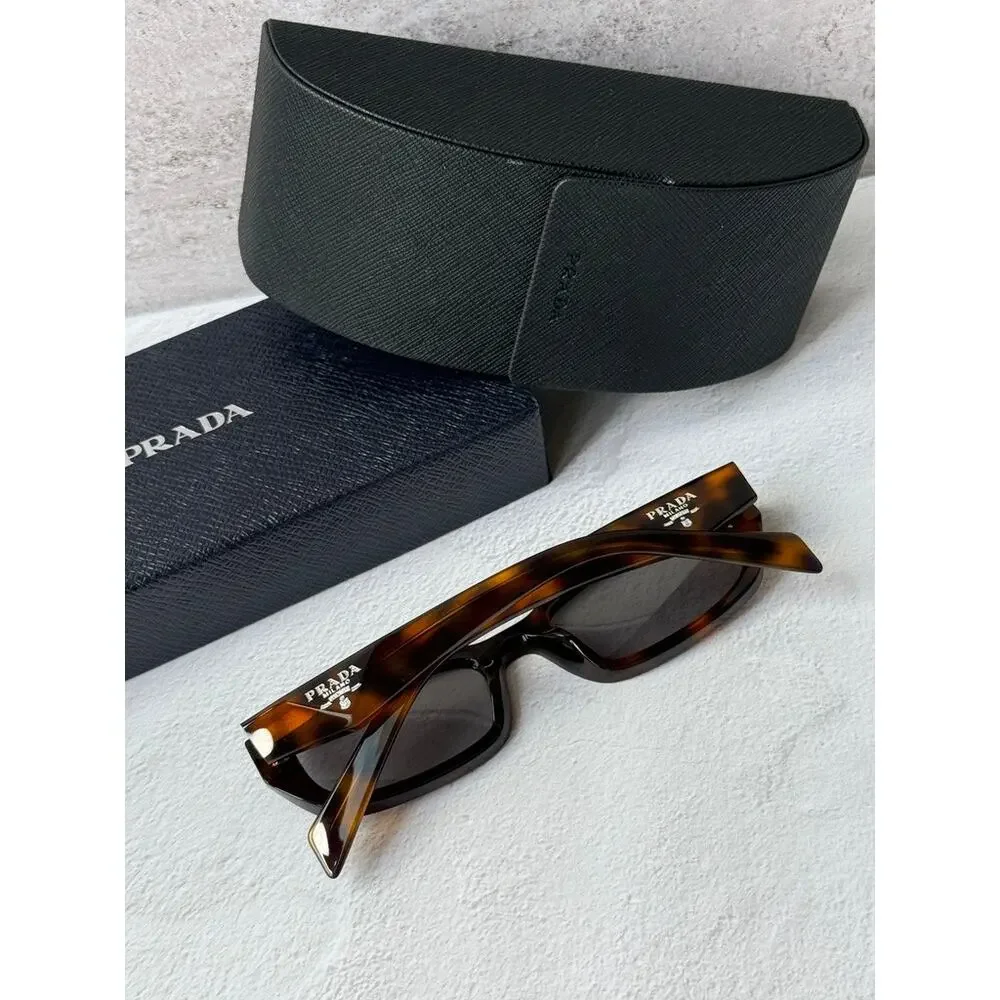 NEW Prada PR B06S Sunglasses in Havana Brown Grey